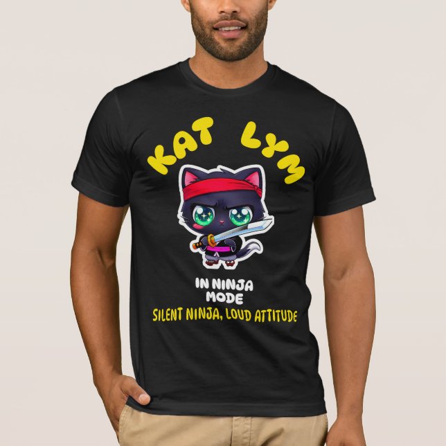 T-shirt Kat Lym In Ninja Mode (Devant)
