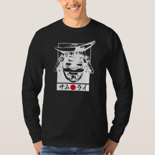 T-shirt [katakana] Samurai caractère blanc