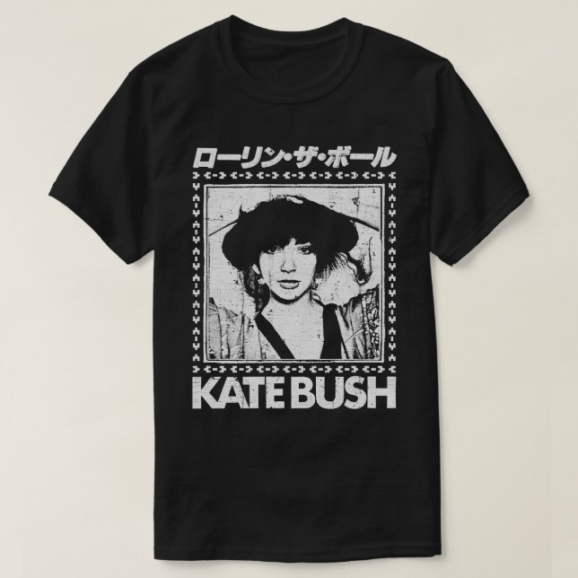T-shirt Kate Bush Retro style défraîchi design (Design devant)