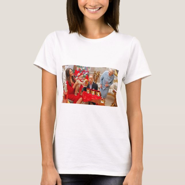 T-shirt Kate Middleton Prince George Noël (Devant)