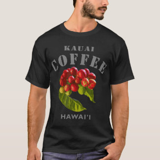 T-shirt Kauai Coffee Hawaii célèbre île moderne Hawaii mod