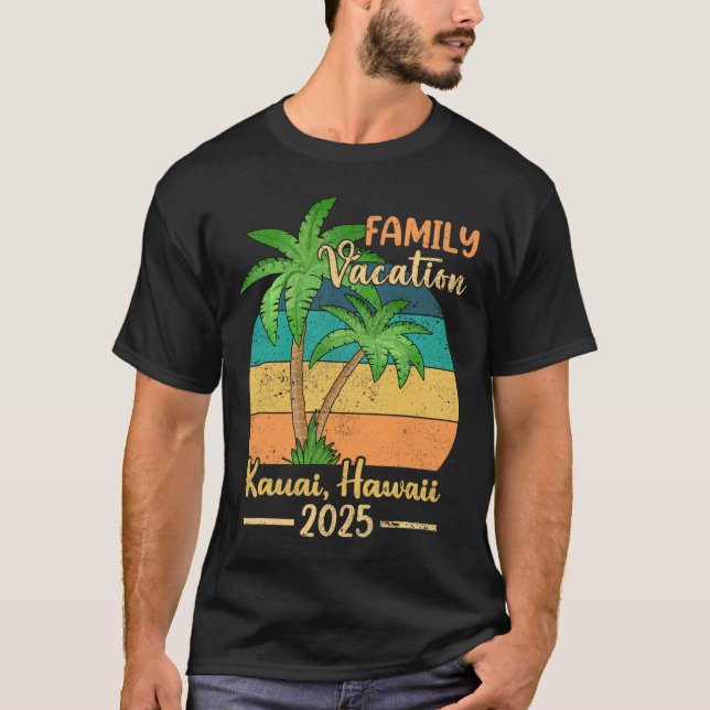 T-shirt Kauai Hawaii Beach Famille Vacances 2025 Été (Devant)
