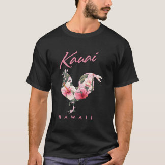 T-shirt Kauai Hawaii Fleur Hibiscus Poulet