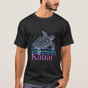 T-shirt Kauai Hawaii Ile de natation Tortue de mer Hawaii