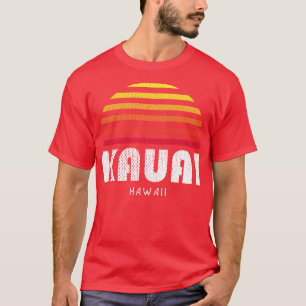 T-shirt Kauai Hawaii Sunset Vintage Tropical