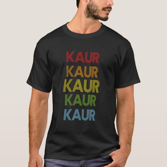 T-shirt Kaur Name (Devant)