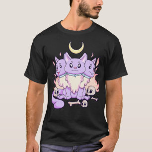 T-shirt Kawaii 3 Chien Chaud Cute Pastel Goth Chien Déplai