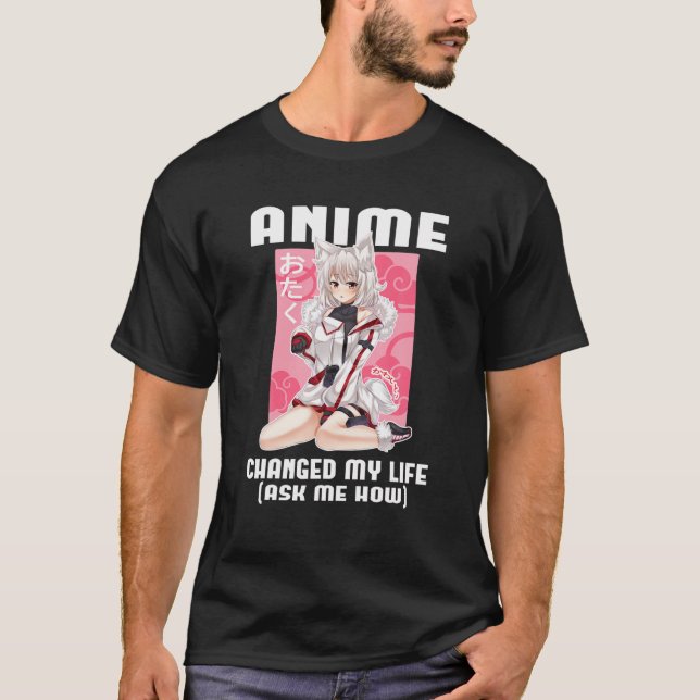 T-shirt Kawaii Anime Filles Vêtements Pour Ados Otaku Anim (Devant)