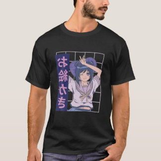 T-shirt Kawaii Anime Girl Lofi Aesthétique Rétro 90S Japan