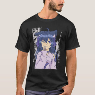 T-shirt Kawaii Anime Girl Lofi Aesthétique Rétro 90S Japan