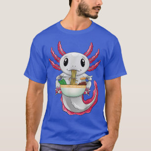 T-shirt Kawaii Axolotl Otaku Japonais Anime Ramen nouilles