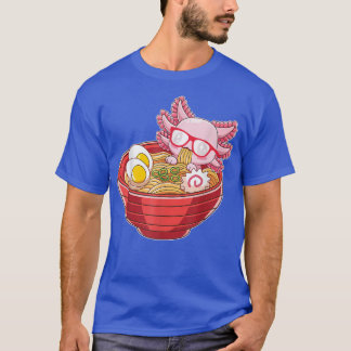 T-shirt Kawaii Axolotl Ramen nouilles Anime japonais Cadea
