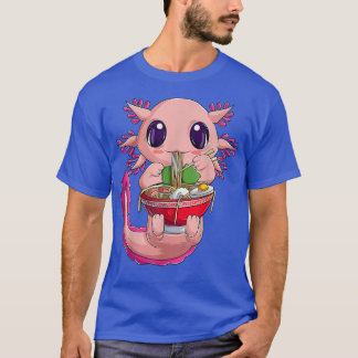 T-shirt Kawaii Axolotl Ramen nouilles Anime japonais Cadea