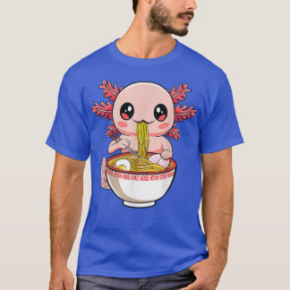 T-shirt Kawaii Axolotl Ramen nouilles Anime japonais Otaku
