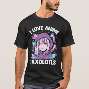 T-shirt Kawaii Blushing Otaku Girl - I Love Anime Et Axol