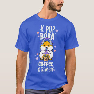 T-shirt Kawaii Boba Et KPop Shirt Girls Coffee Ramen