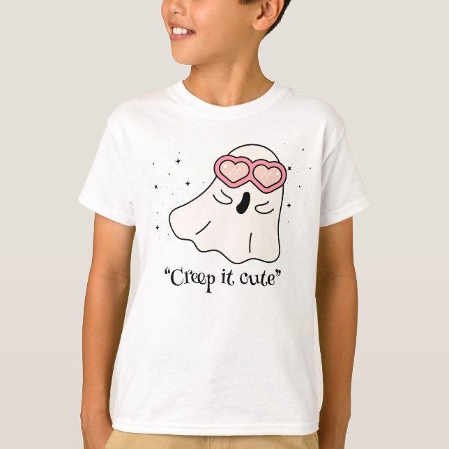 T-shirt Kawaii boo, joli halloween éffrayant (Devant)