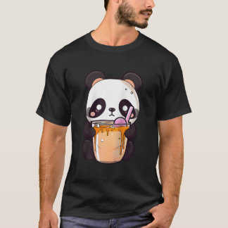 T-shirt Kawaii Bubble Tea Panda Boba-Tea Japanese Baseball