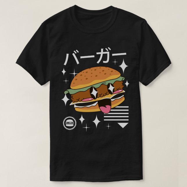 T-shirt Kawaii Burger (Design devant)
