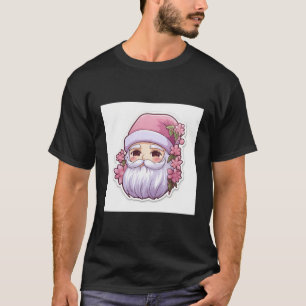 T-shirt Kawaii Carton Père Noël Cherry Blossom Adventure