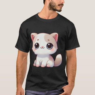T-shirt Kawaii Cat Design Adorable Kitten Artwork