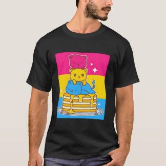 T-shirt Kawaii Cats Pan Uality Pride Flag Lgbtq