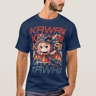 T-shirt Kawaii Chibi Anime Dragon family
