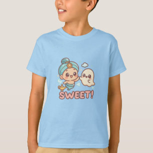 T-shirt Kawaii Chibi Génie et Fantôme High-Five
