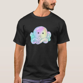 T-shirt Kawaii Cute Aesthetic Happy Pastel Galaxy Octopus