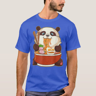 T-shirt Kawaii Cute Anime Panda Otaku Japanese Ramen Noodl