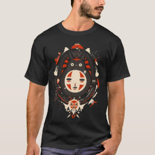 T-shirt Kawaii Cute Art Girl Kiki'S Go -Ghiblis- Flying A