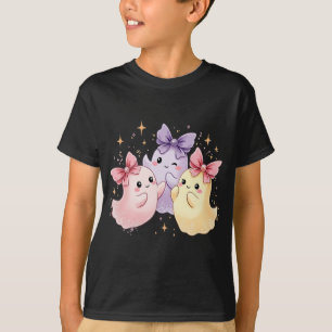 T-shirt Kawaii Cute Pastel Fantômes avec des vaches