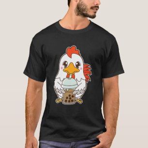 T-shirt Kawaii Cute Zodiac Boba Rooster Classic Bubble Mil