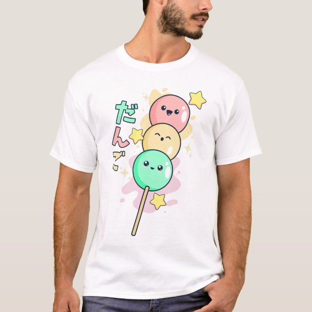 T-shirt Kawaii Hanami Dango  (Devant)