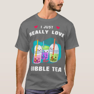 T-shirt Kawaii I Lobble Tea Drôle Boba Tea Délicieux