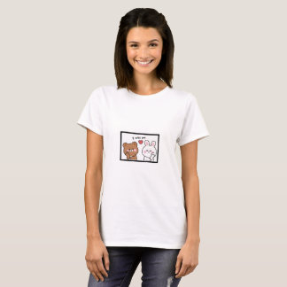 T-shirt Kawaii "I Miss You" pour les filles - Mign