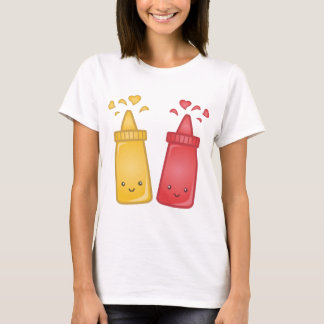 T-shirt Kawaii Mustard et Ketchup Love