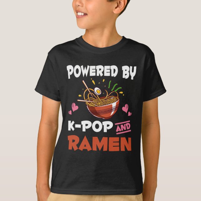 T-shirt Kawaii Noodles Kpop et Ramen (Devant)
