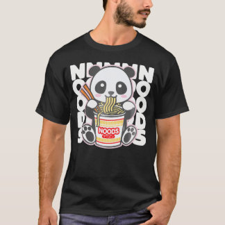 T-shirt Kawaii nouilles instantanées mignonnes Anime Panda