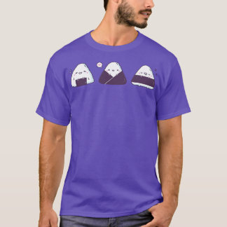 T-shirt Kawaii Onigiri Japonais Balls de Riz Trio