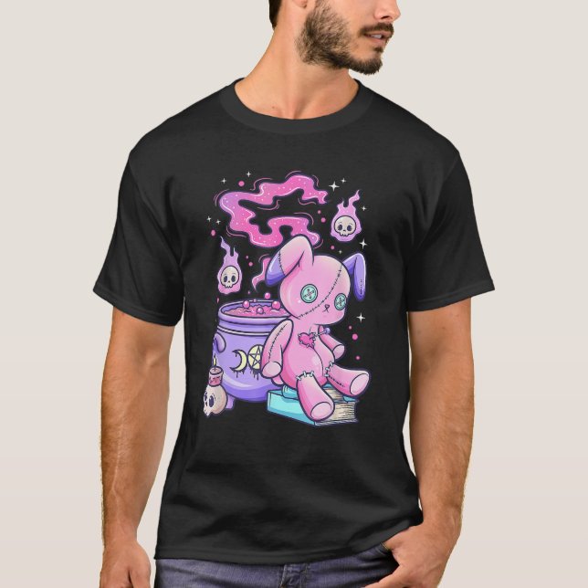 T-shirt Kawaii Pastel Goth Cute Ours Déplaisant cuisine (Devant)