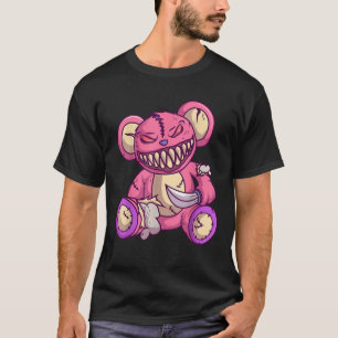 T-shirt Kawaii Pastel Goth Teddy Bear Gothique Occulte Voo