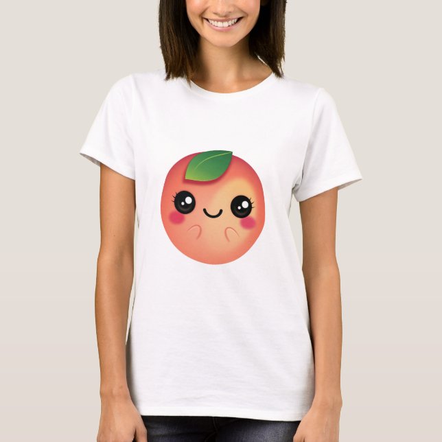 T-shirt Kawaii Peach (Devant)