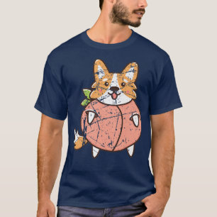 T-shirt Kawaii Peachy Corgi Cool Chien Puppy Welsh Corgis