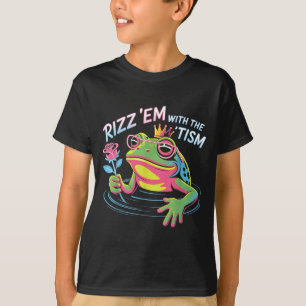 T-shirt Kawaii RIZZ EM avec TISM Frog Prince Autisme OT AB