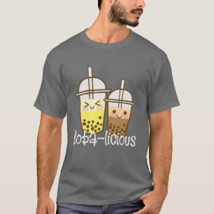 T-shirt Kawaii rose Boba Tea Apparel Boba-Licious