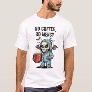 T-shirt Kawaii squelette chauve-souris ailes pyjama café H