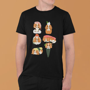 T-shirt Kawaii Sushi Cavalier King Charles Spaniels