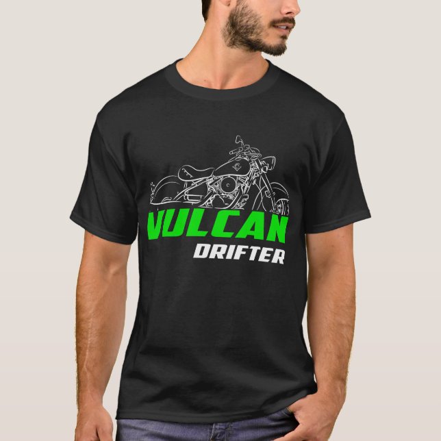T-shirt Kawasaki Vulcan 800 Drifter 1999-2006 (Devant)