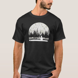 T-shirt Kayak Bateau Kayaking Pleine lune Kayaker Paddle S